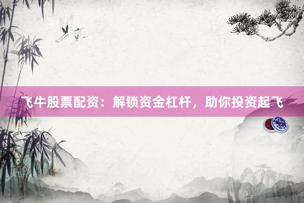 飞牛股票配资：解锁资金杠杆，助你投资起飞