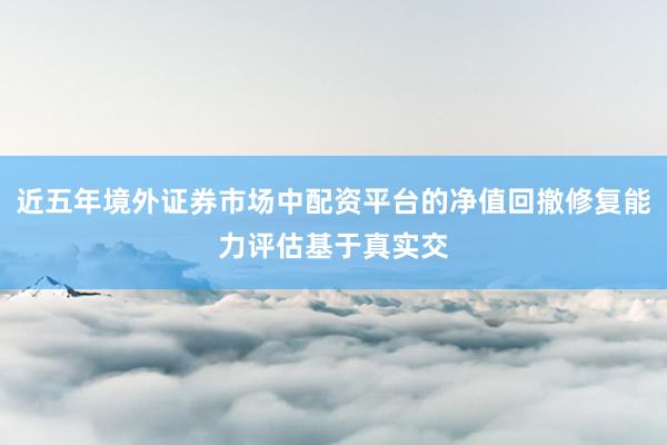 近五年境外证券市场中配资平台的净值回撤修复能力评估基于真实交