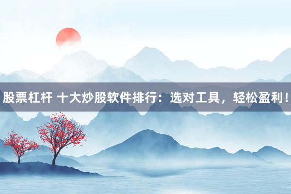 股票杠杆 十大炒股软件排行：选对工具，轻松盈利！
