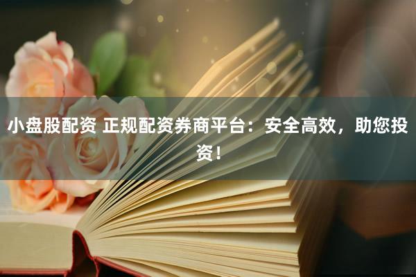 小盘股配资 正规配资券商平台：安全高效，助您投资！