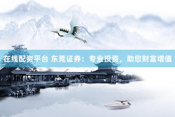 在线配资平台 东莞证券：专业投资，助您财富增值